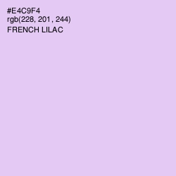 #E4C9F4 - French Lilac Color Image